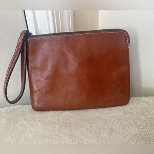 Patricia Nash Large Leather wristlet / Clutch EUC
